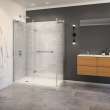 Capella 78 56-59 x 78 in. 8 mm Pivot Shower Door for Alcove Installation with GlassShield(R) glass in Chrome