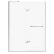 Capella 78 56-59 x 78 in. 8 mm Pivot Shower Door for Alcove Installation with GlassShield(R) glass in Brushed Nickel