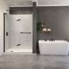 Capella 78 56-59 x 78 in. 8 mm Pivot Shower Door for Alcove Installation with GlassShield(R) glass in Matte Black