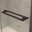 Capella 78 56-59 x 78 in. 8 mm Pivot Shower Door for Alcove Installation with GlassShield(R) glass in Matte Black