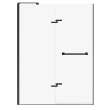 Capella 78 56-59 x 78 in. 8 mm Pivot Shower Door for Alcove Installation with GlassShield(R) glass in Matte Black