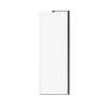 Capella 78 Return Panel for 32 in. Base with GlassShield(R) glass in Matte Black