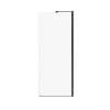 Capella 78 Screen and Return Panel for 36 in. Base with GlassShield(R) glass in Matte Black