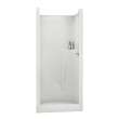 SS32 32 x 33 AcrylX Alcove Center Drain One-Piece Shower in White