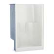 SS3648 R/L AcrylX Alcove Center Drain One-Piece Shower in White