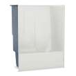 TSEA63 60 x 34 AcrylX Alcove Right-Hand Drain One-Piece Whirlpool Tub Shower in White