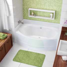 VO6042 5 FT AcrylX Alcove Center Drain Bathtub in White