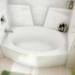 TSOT6042 AcrylX Alcove Left-Hand Drain One-Piece Tub Shower in White