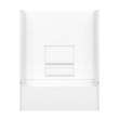 Olio Tile 60 x 30 AcrylX Direct-to-Stud Three-Piece Wall Kit in White