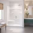 Olio 6030 Seated Base AcrylX Alcove Shower Base with Left-Hand Drain in White