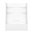 Olio 6030 AcrylX Alcove Left-Hand Drain Bathtub in White