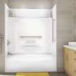 KDTS 3060 AFR AcrylX Alcove Right-Hand Drain Four-Piece Tub Shower in White