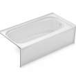 TOF-3060 AcrylX Alcove Left-Hand Drain Bathtub in White