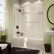 KDTS 3260 AFR AcrylX Alcove Left-Hand Drain Four-Piece Tub Shower in White