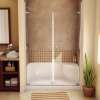 SPS 3448 AcrylX Alcove Shower Base with Center Drain in White