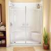 KDS 3060 AcrylX Alcove Right-Hand Drain Four-Piece Shower in White
