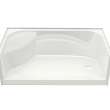 SPS 3460 AFR AcrylX Alcove Shower Base with Center Drain in White