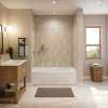 Interflo 6030 IFS Acrylic Alcove Left-hand Drain Bathtub in White