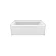 Interflo 6030 IFS Acrylic Alcove Left-hand Drain Bathtub in White