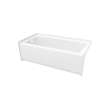 Interflo 6030 IFS Acrylic Alcove Left-hand Drain Bathtub in White