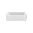 Interflo 6030 IFS Acrylic Alcove Right-hand Drain Bathtub in White