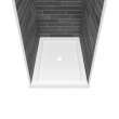 B3Round 4832 Acrylic Alcove Shower Base in White with Center Drain
