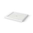 B3Round 4832 Acrylic Corner Right Shower Base in White with Anti-slip Bottom with Center Drain