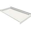 B3Round 6036 Acrylic Tunnel Shower Base in White with Center Drain