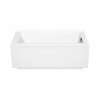 ModulR 6032 (With Armrests) Acrylic Wall Mounted Left-Hand Drain Bathtub in White