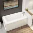 ModulR 6032 IF (With Armrests) Acrylic Corner Right Right-Hand Drain Bathtub in White