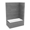 ModulR 6032 IF (Without Armrests) Acrylic Corner Right Left-Hand Drain Bathtub in White