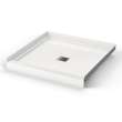 B3X 3636 Acrylic Alcove Shower Base with Center Drain in White