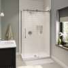 B3X 4836 Acrylic Corner Right Shower Base with Anti-slip Bottom with Center Drain in White