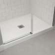 B3X 4836 Acrylic Alcove Shower Base with Anti-slip Bottom with Center Drain in White