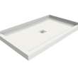 B3X 6036 Acrylic Corner Right Shower Base with Center Drain in White