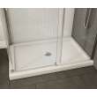 B3Round 410003-503-001 48in x 36in Rectangular Corner Right Acrylic Shower Base with Center Drain, in White