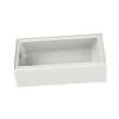 60in x 30in x 14in Rectangular Acrylic Alcove Soaking Bathtub with Right Hand Drain, Integrated Tiling Flange and Skirt, in White