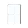 43 to 47in x 71in Semi-frameless Slider Alcove Shower Door with Clear Glass, in Chrome