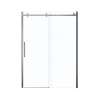 56.5 to 59in x 78.75in Frameless Slider Alcove Shower Door with Clear Glass, in Chrome