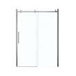 56.5 to 59in x 78.75in Frameless Slider Alcove Shower Door with Clear Glass, in Chrome