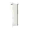 28.75 to 29.875in x 78.75in Maax Halo Clear Glass Frameless Return Panel for 32in Base, in Brushed Nickel