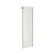 32.75 to 33.875in x 78.75in Maax Halo Clear Glass Frameless Return Panel for 36in Base, in Brushed Nickel