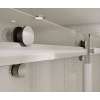 56.5 to 59in x 59in Frameless Slider Tub Door with Clear Glass, in Chrome