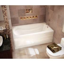 102202-000-001-002 Tenderness 60-in x 36-in Acrylic Alcove Right-Hand Drain Bathtub, White