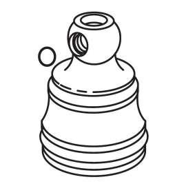 Traditional 14671 Handle Hub in Chrome