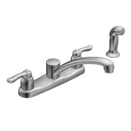Chateau 7907 Double Handle Kitchen Faucet in Chrome