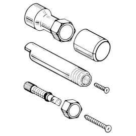 Handle 1in Extension Kit in Chrome