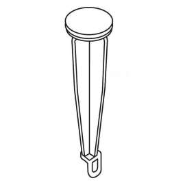 Plug and Waste Cap for 50/50 waste in Chrome