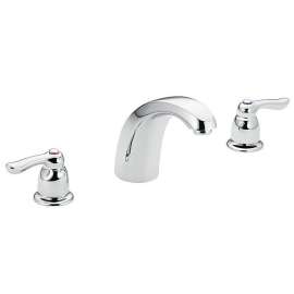 M-BITION 8924 Double Handle Widespread Bathroom Faucet in Chrome