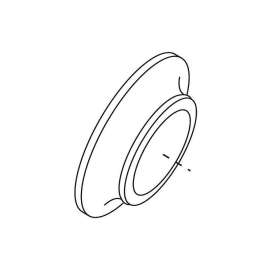 97361 Monticello Handle Escutcheon in Chrome